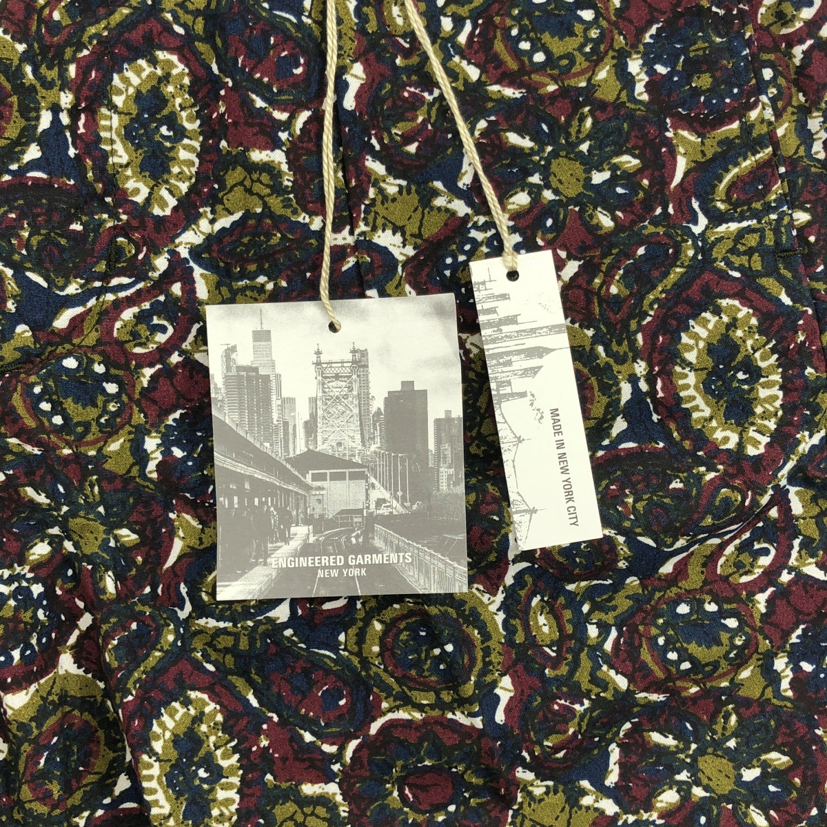 Engineered Garments / エンジニアドガーメンツ SUNSET SHORT COTTON BATIK バティック柄 サンセットショーツ