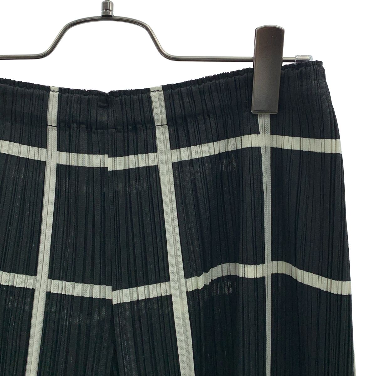 PLEATS PLEASE ISSEY MIYAKE / プリーツプリーズイッセイミヤケ 格子柄プリーツワイド イージー パンツ