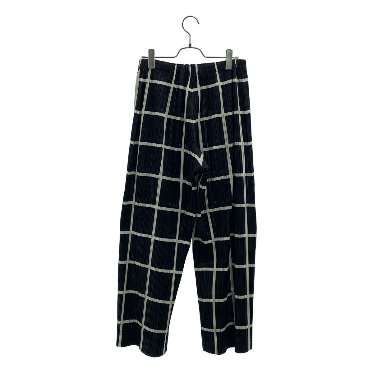 PLEATS PLEASE ISSEY MIYAKE / プリーツプリーズイッセイミヤケ 格子柄プリーツワイド イージー パンツ
