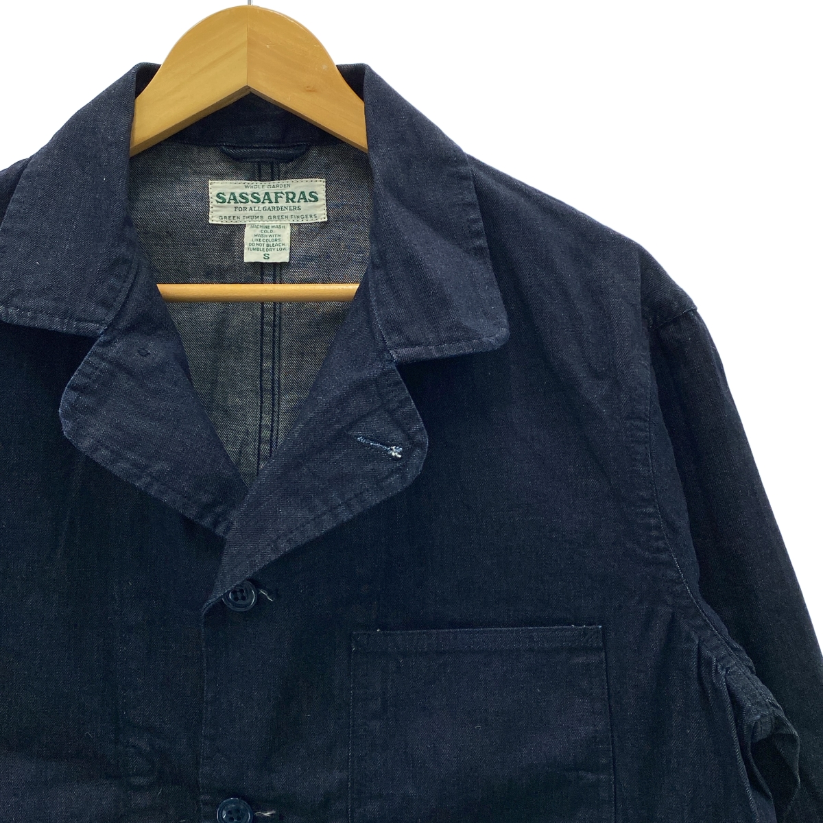 SASSAFRAS / ササフラス Sprayer Jacket 12oz Denim デニム スプレイヤージャケット
