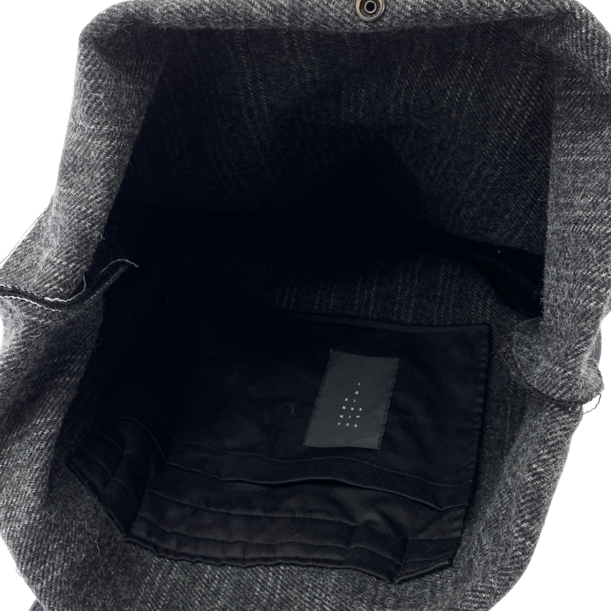 The Viridi-Anne / ザヴィリジアン ウール レザーハンドル トートバッグ