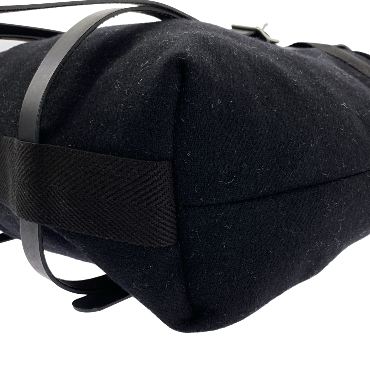 The Viridi-Anne / ザヴィリジアン ウール レザーハンドル トートバッグ