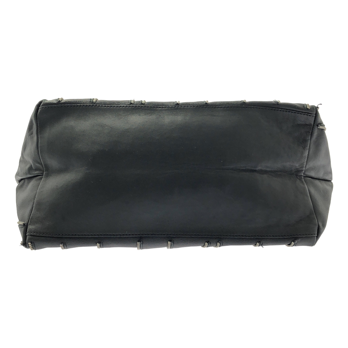 JIMMY CHOO / ジミーチュウ SASHA サシャ / レザー ジップモチーフ トートバッグ