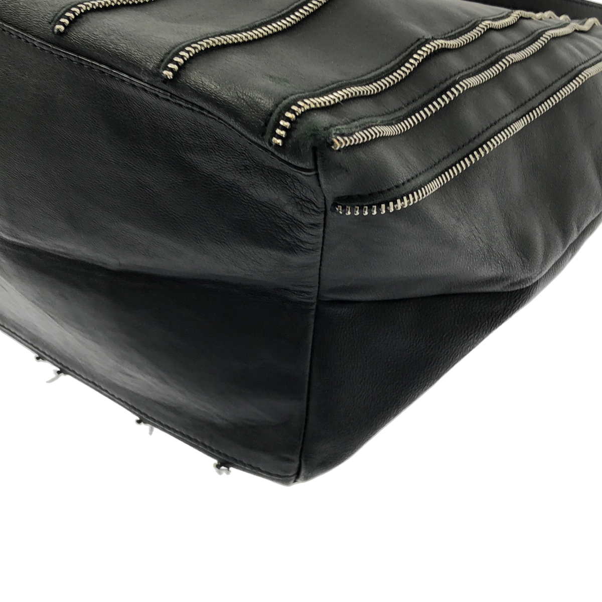 JIMMY CHOO / ジミーチュウ SASHA サシャ / レザー ジップモチーフ トートバッグ