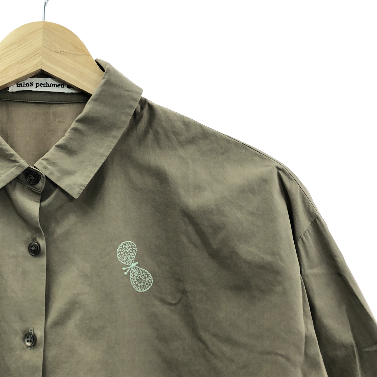 mina perhonen / ミナペルホネン choucho / ちょうちょ エンブロイダリー シャツ ブラウス