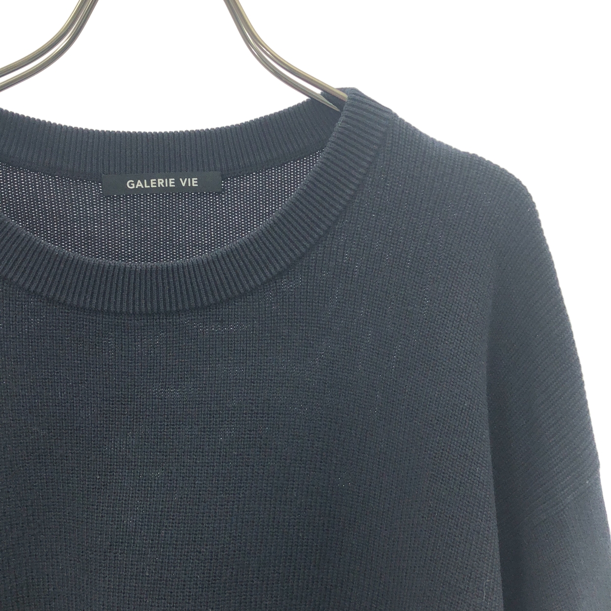 GALERIE VIE / ギャルリーヴィー シーアイランドコットンハーフカーディガン クルーネックプルオーバー