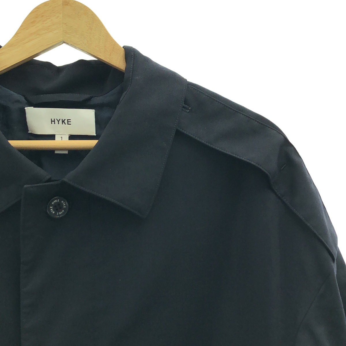 HYKE / ハイク ウール ロング トレンチ コート