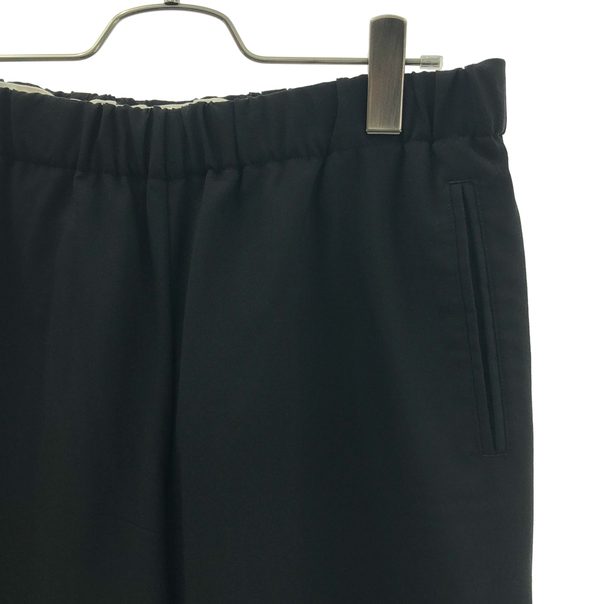 OVERCOAT / オーバーコート Wide leg Drawstring Trouser ウール ワイド ドローストリング パンツ