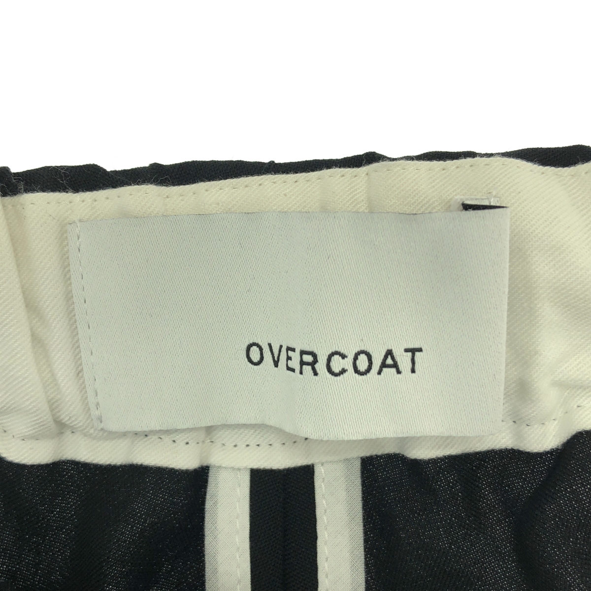OVERCOAT / オーバーコート Wide leg Drawstring Trouser ウール ワイド ドローストリング パンツ