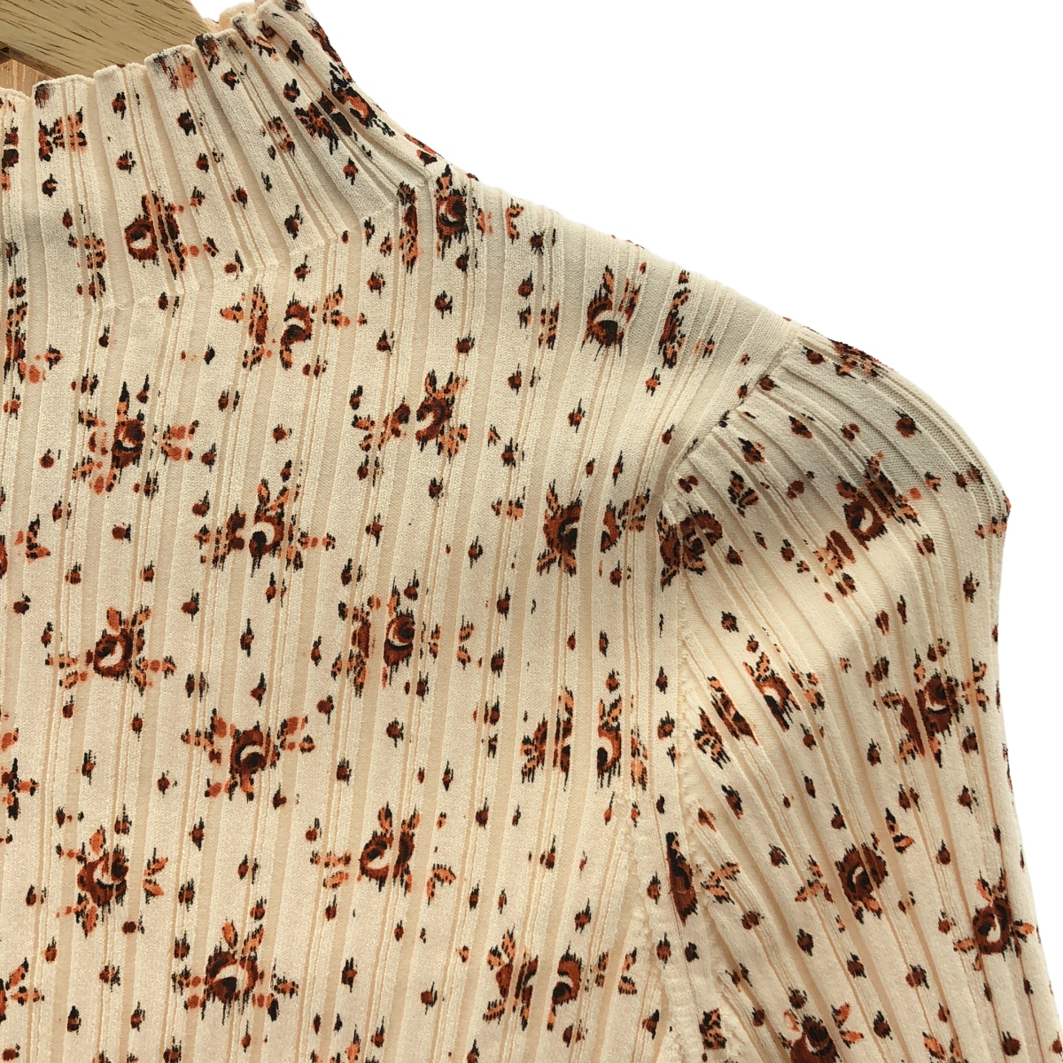 sea New York / シーニューヨーク リブ プリント 異素材 ハイネック トップス