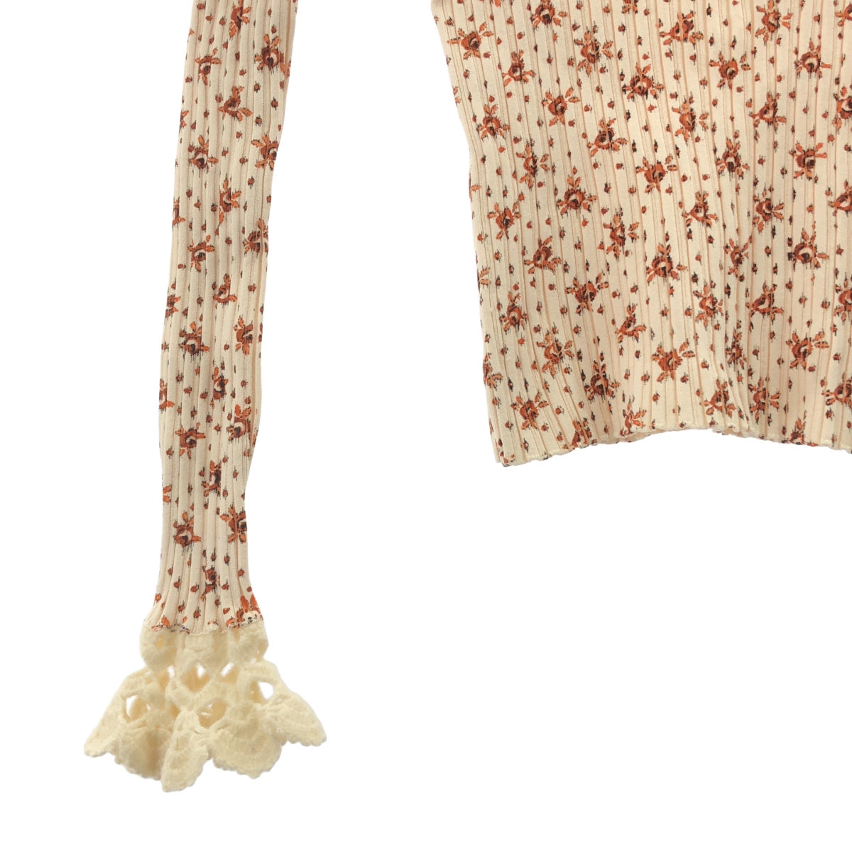 sea New York / シーニューヨーク リブ プリント 異素材 ハイネック トップス