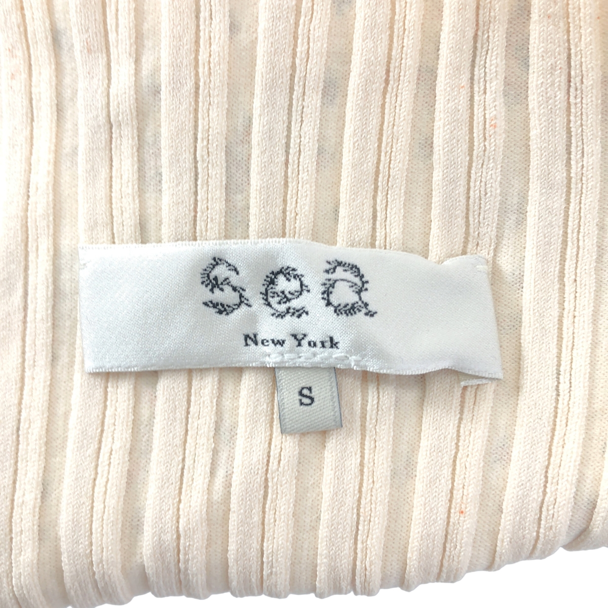 sea New York / シーニューヨーク リブ プリント 異素材 ハイネック トップス