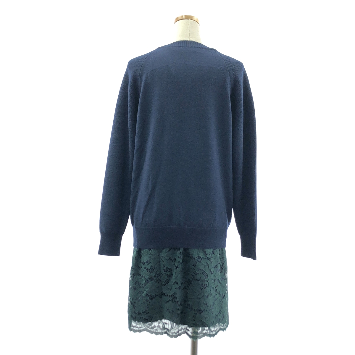 sacai luck / サカイラック ニット レイヤード レースワンピース