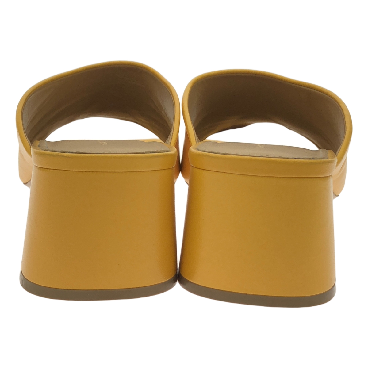 DRIES VAN NOTEN / ドリスヴァンノッテン レザー チャンキーヒール ミュール サンダル