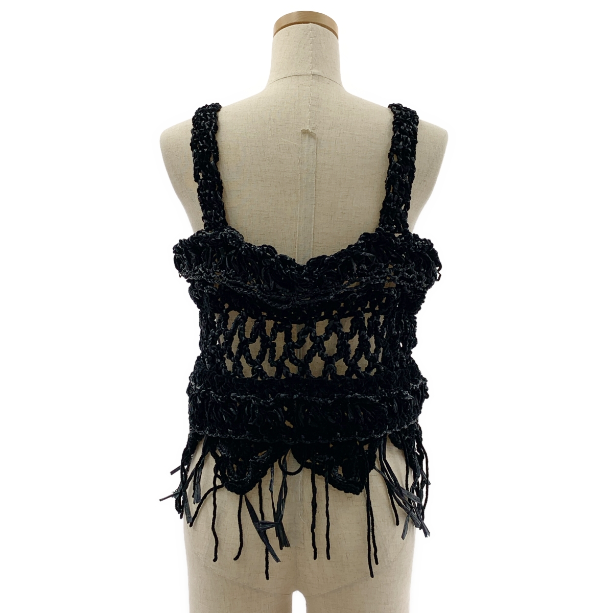 その他 編み込み フリンジ ビスチェ