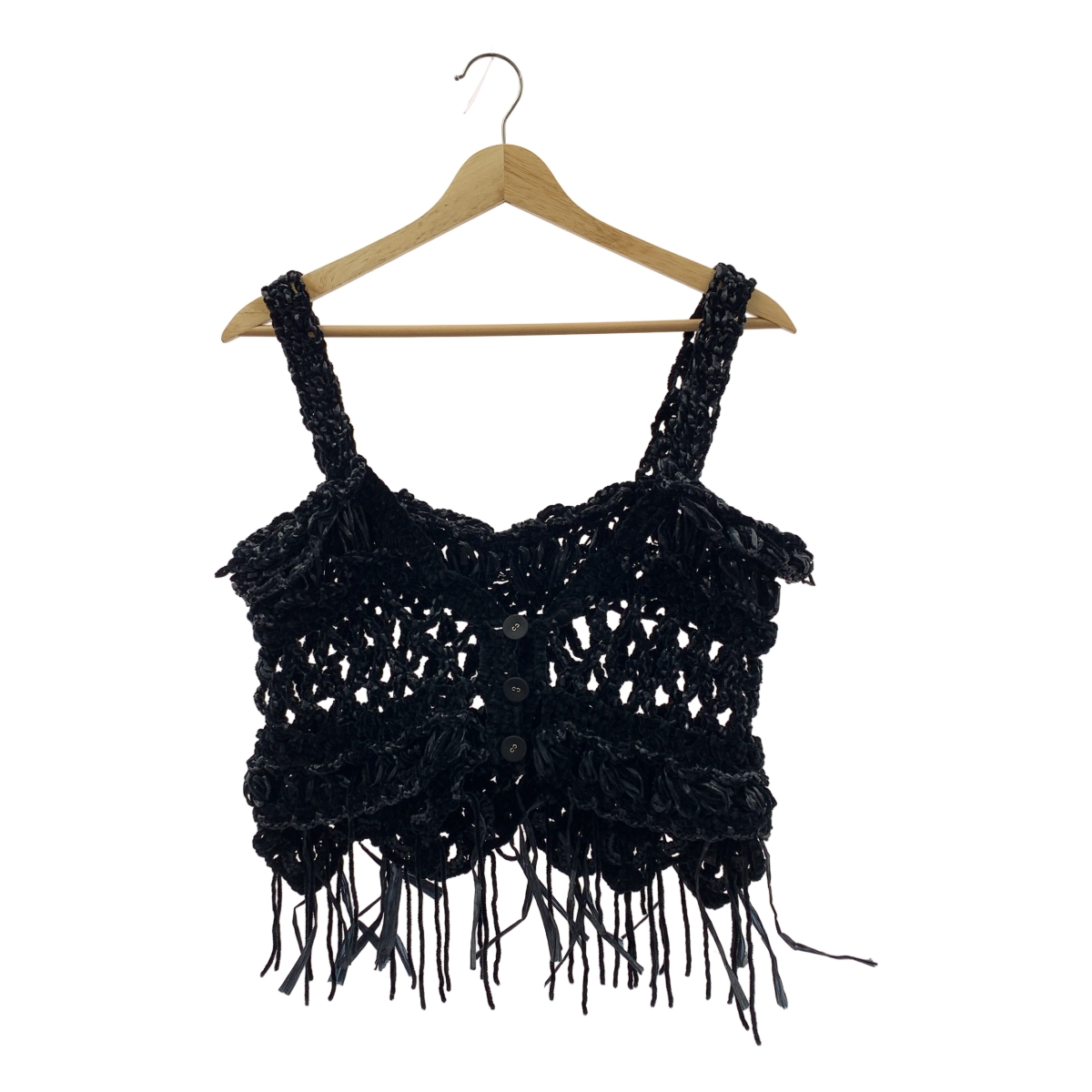 その他 編み込み フリンジ ビスチェ