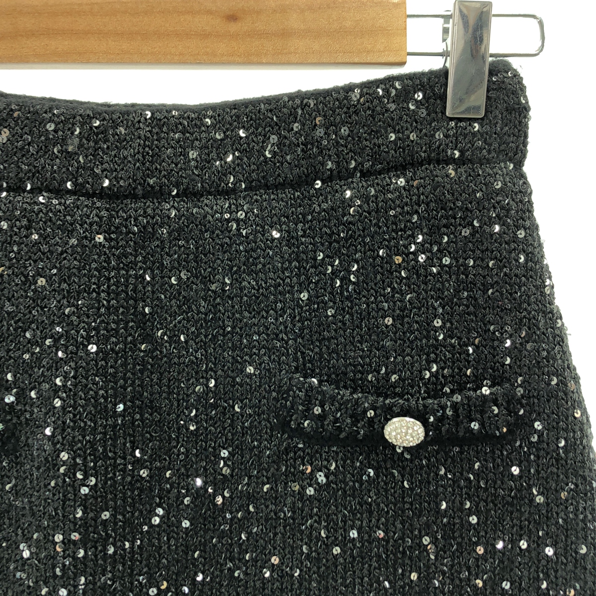 その他 JEWEL スパンコール装飾 ニット ミニスカート