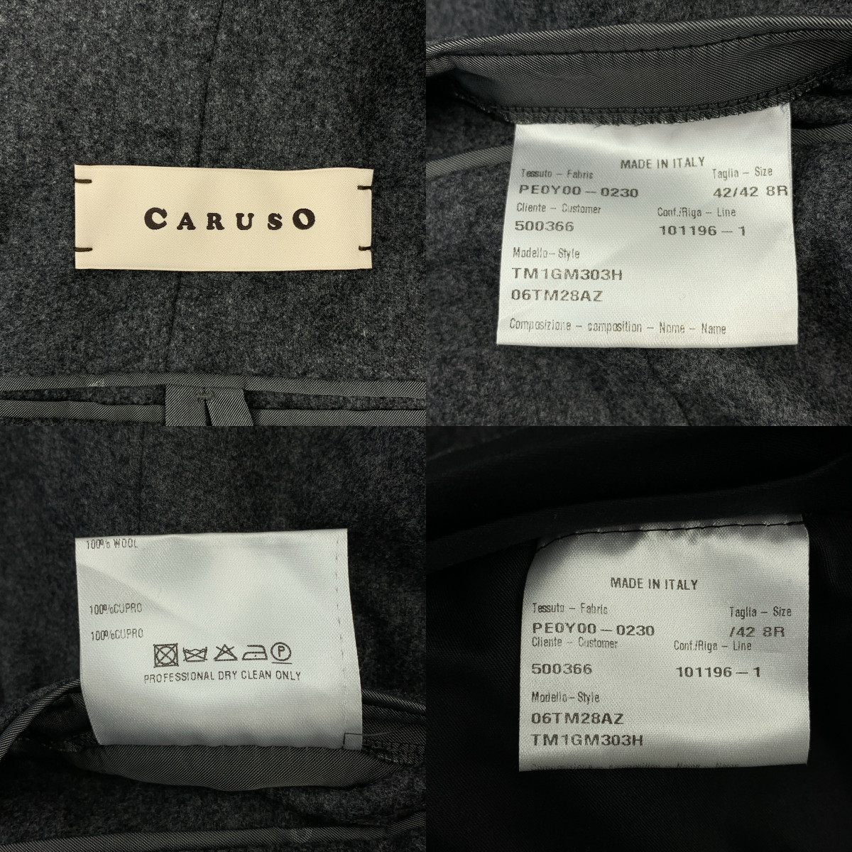 CARUSO / カルーゾ セットアップ / ウール テーラードジャケット / パンツ