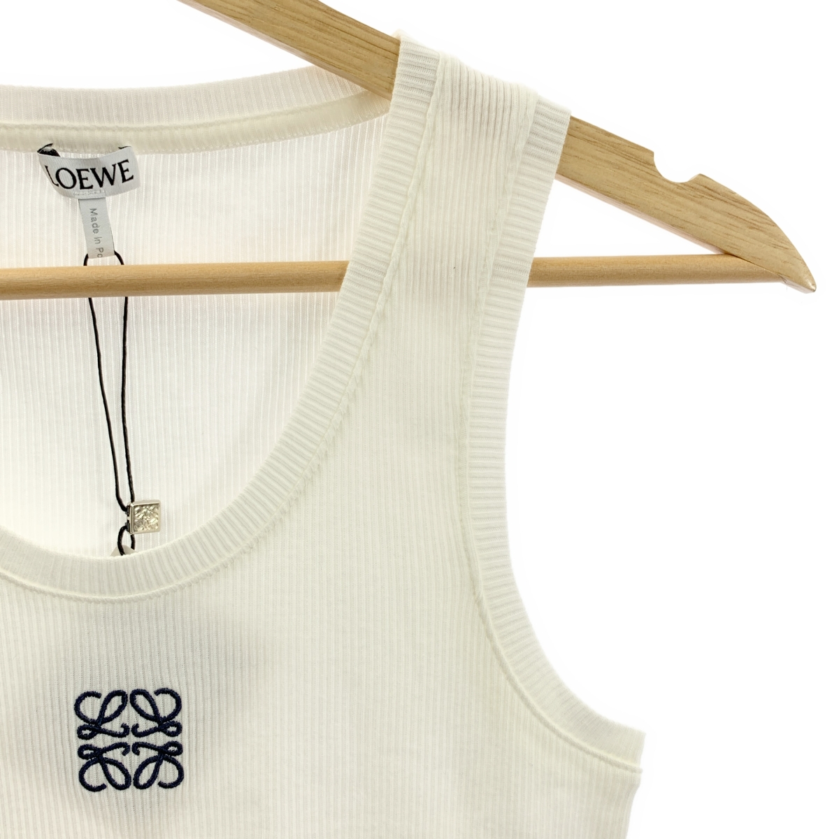 LOEWE / ロエベ Anagram アナグラム コットン リブ タンクトップ