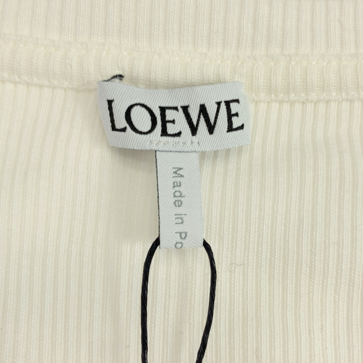 LOEWE / ロエベ Anagram アナグラム コットン リブ タンクトップ