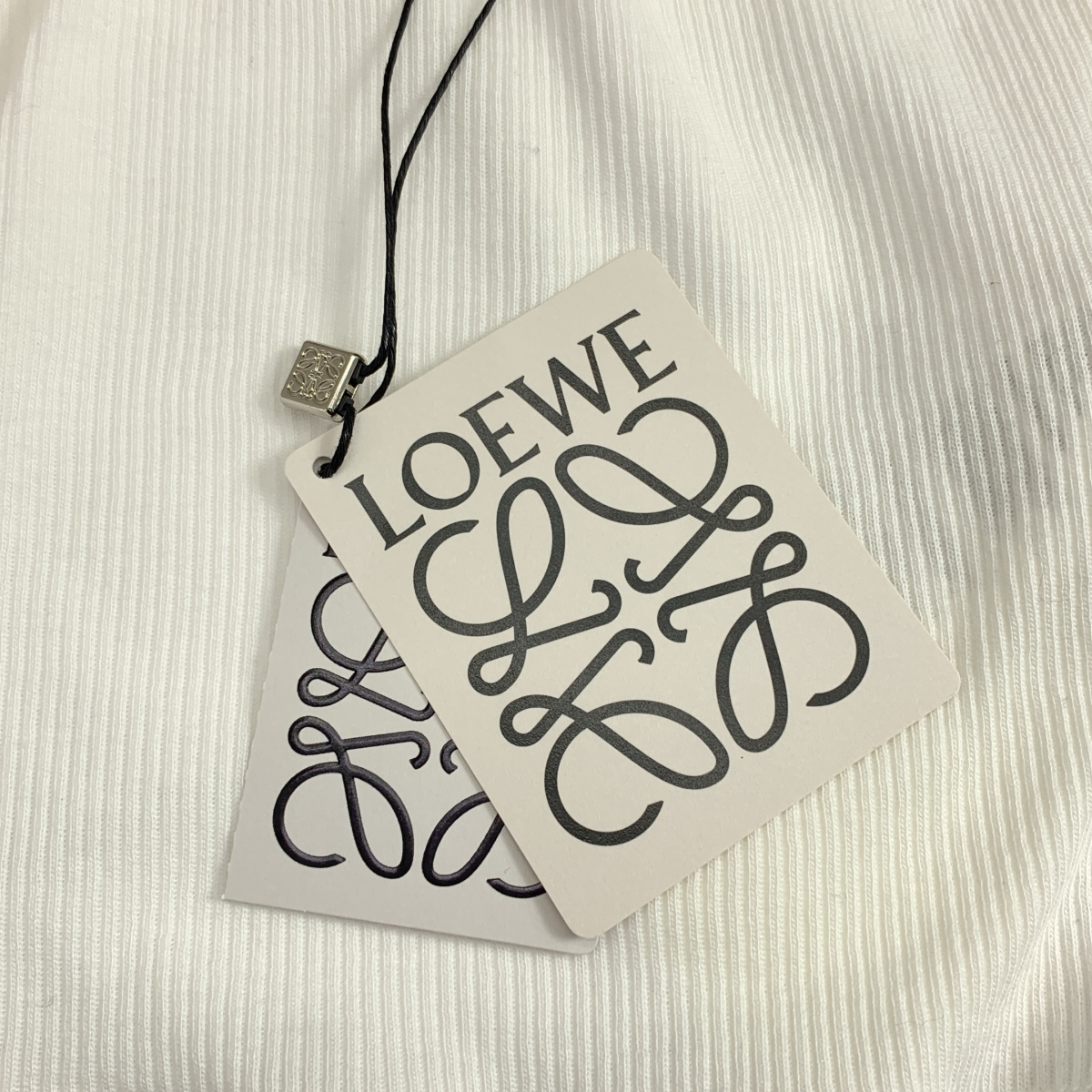 LOEWE / ロエベ Anagram アナグラム コットン リブ タンクトップ