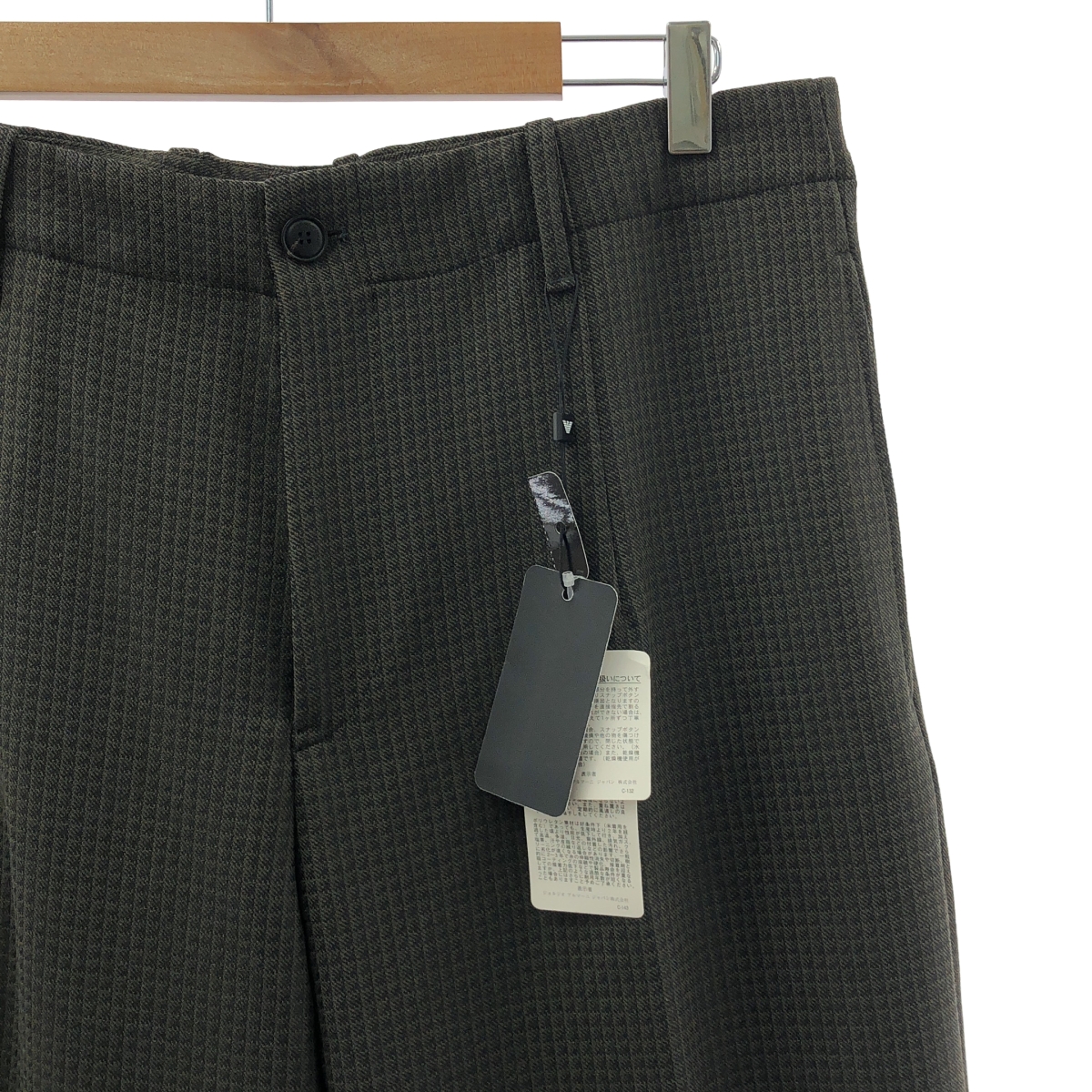 EMPORIO ARMANI / エンポリオアルマーニ チェック テーパード スラックス