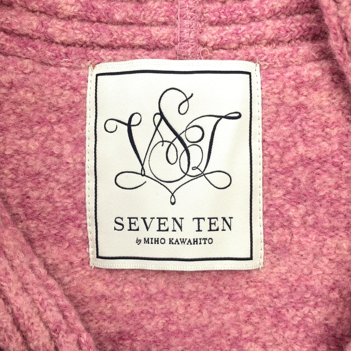 SEVEN TEN by MIHO KAWAHITO / セブンテンバイミホカワヒト メルトン ウール 2WAY カーディガン