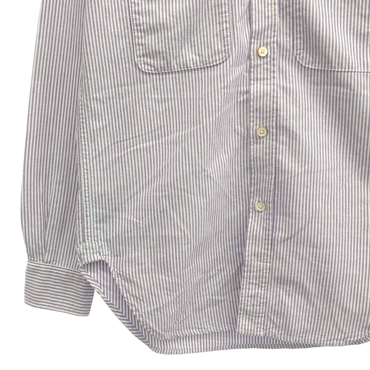 Engineered Garments / エンジニアドガーメンツ × BEAMS PLUS USA製 19th Button Down Shirt ストライプ シャツ