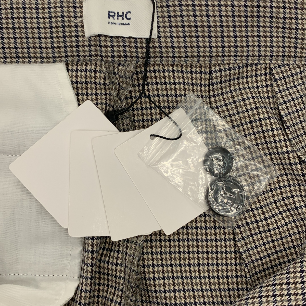 RHC Ron Herman / アールエイチシーロンハーマン ガンクラブチェック タック パンツ