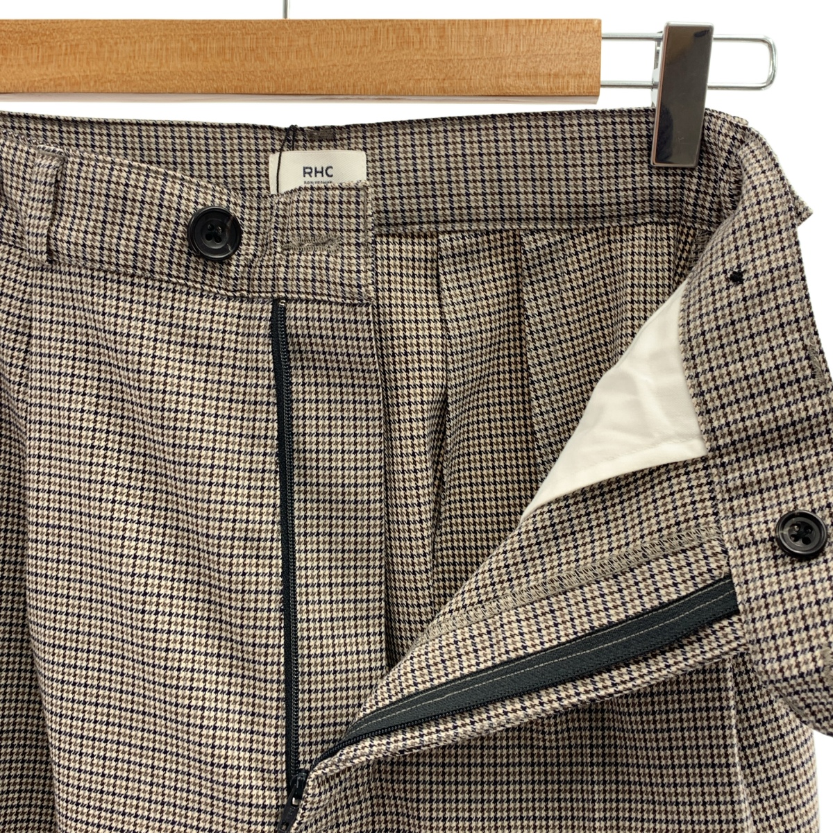 RHC Ron Herman / アールエイチシーロンハーマン ガンクラブチェック タック パンツ