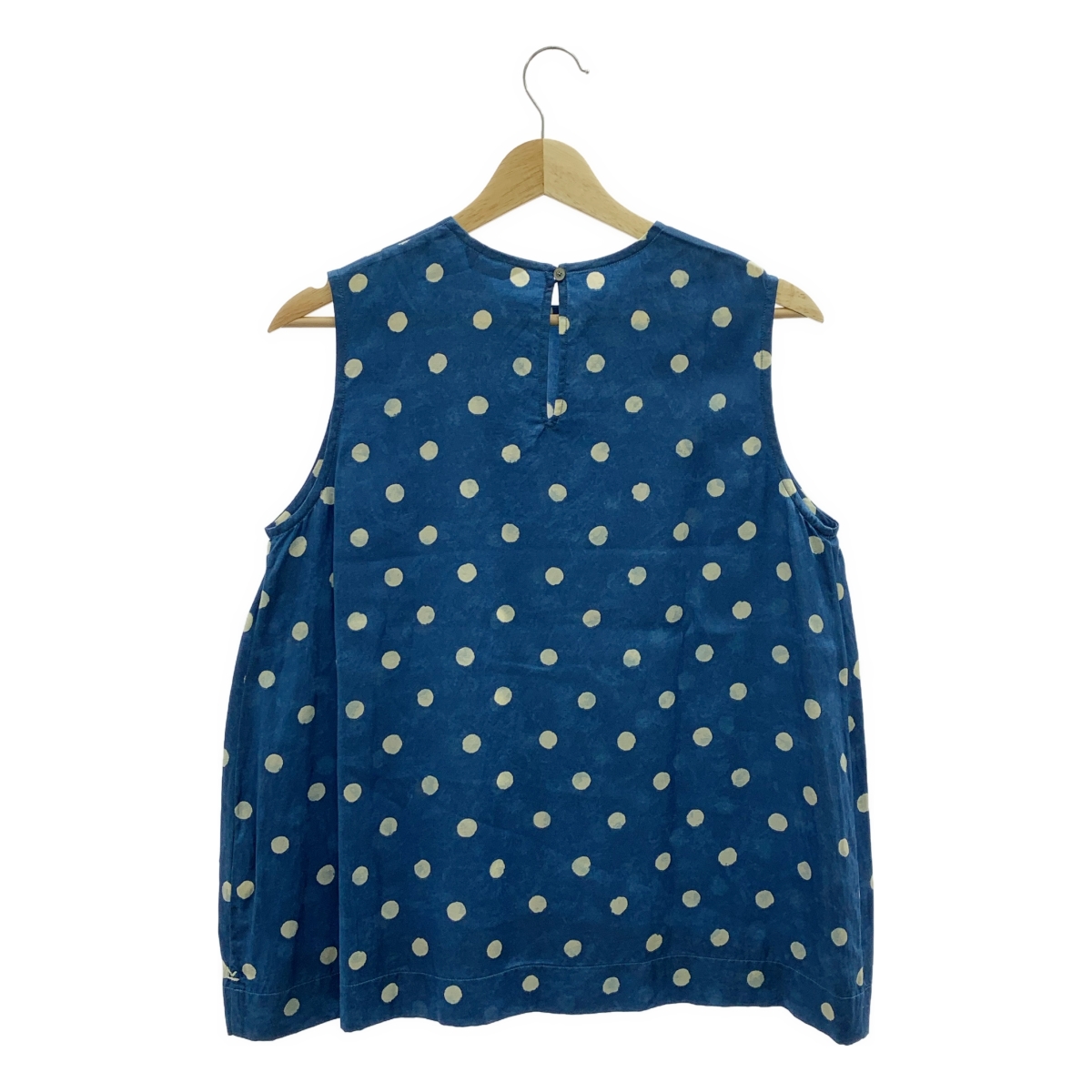 45r / フォーティファイブアール キュプラ コットン ドット プルオーバー ノースリーブブラウス