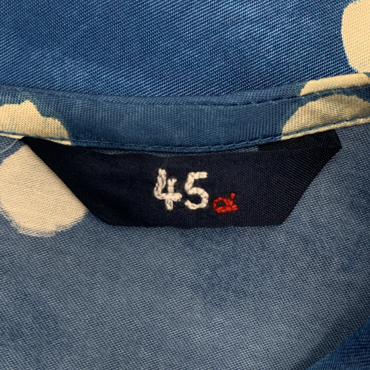 45r / フォーティファイブアール キュプラ コットン ドット プルオーバー ノースリーブブラウス