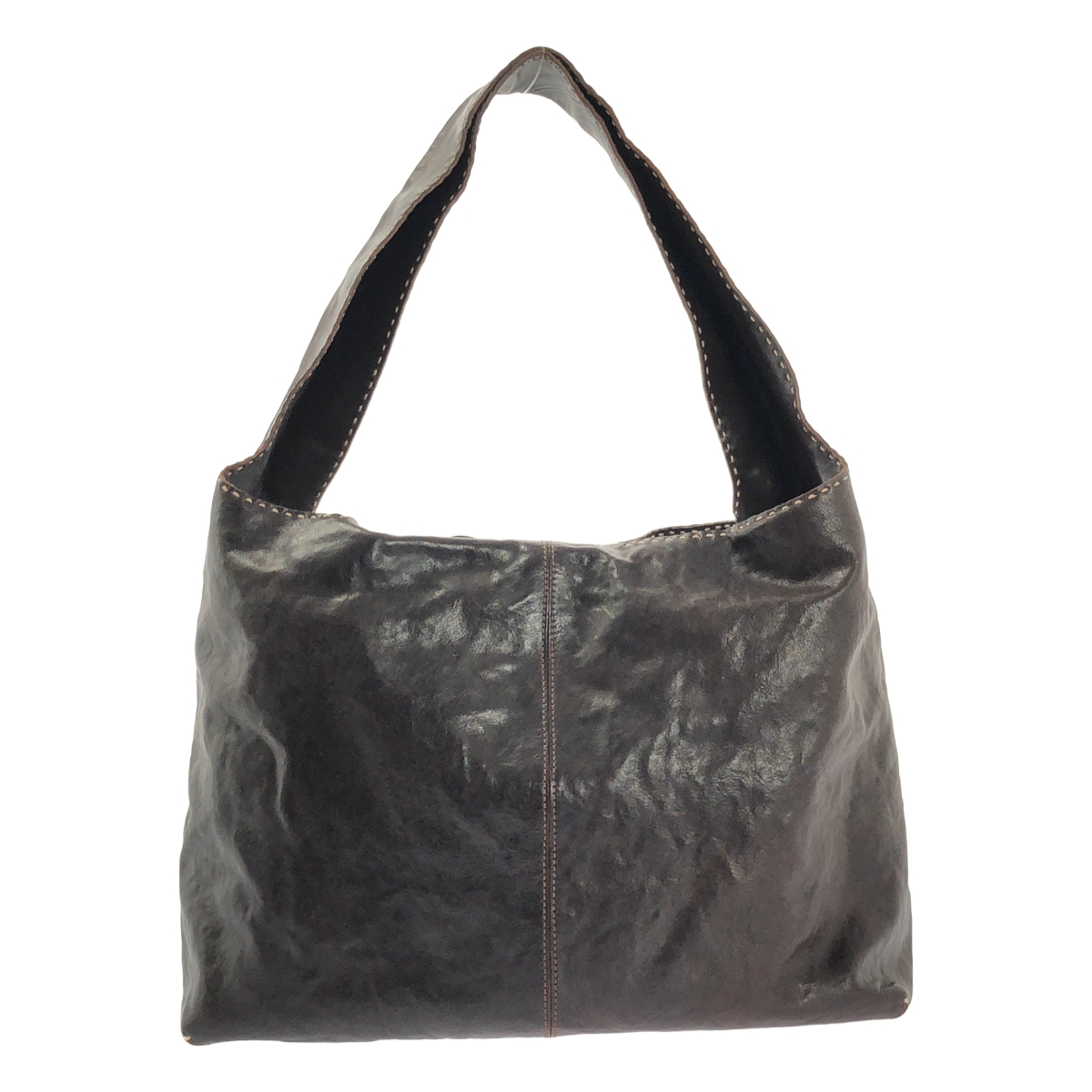 genten / ゲンテン レザー ステッチ ワンショルダーバッグ