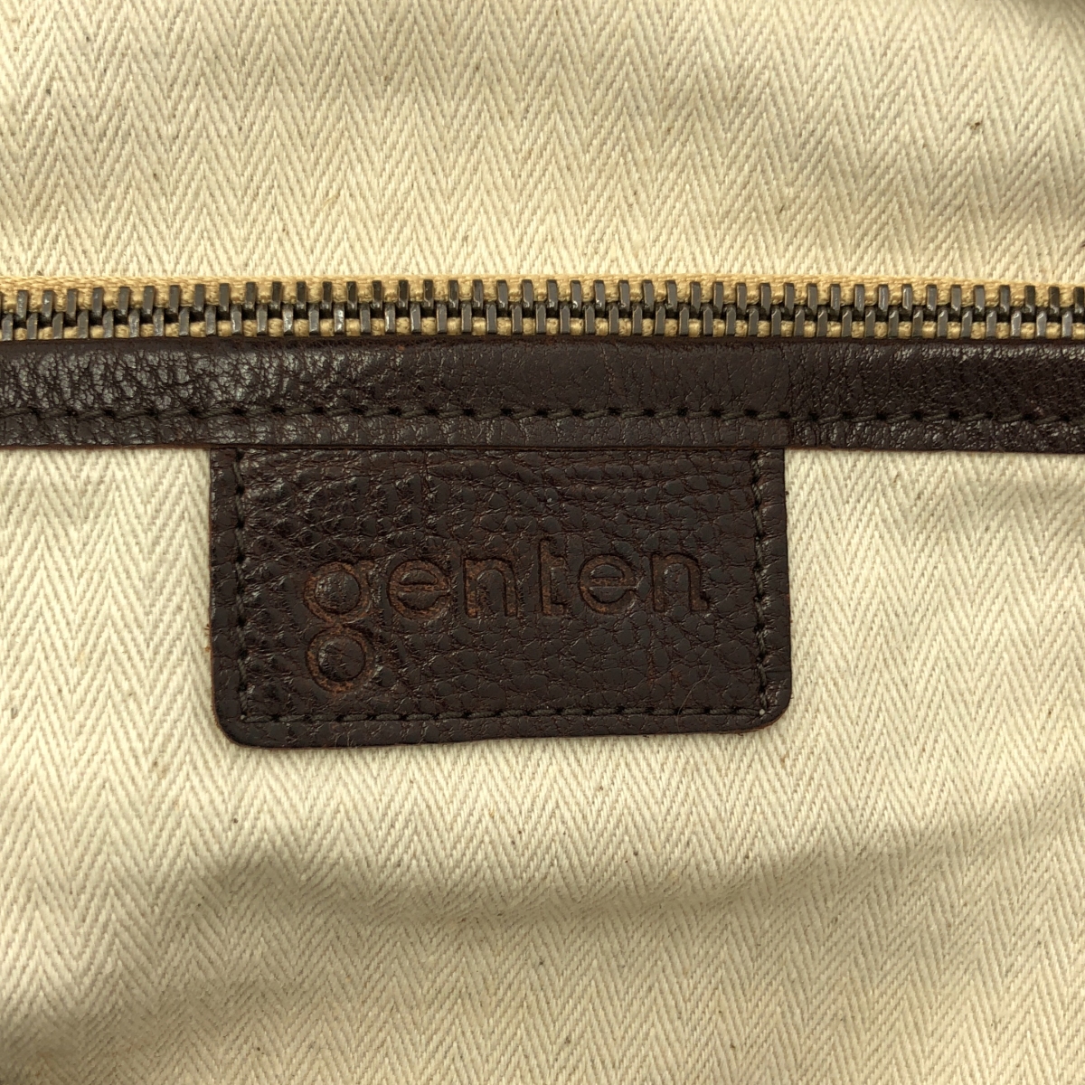 genten / ゲンテン レザー ステッチ ワンショルダーバッグ