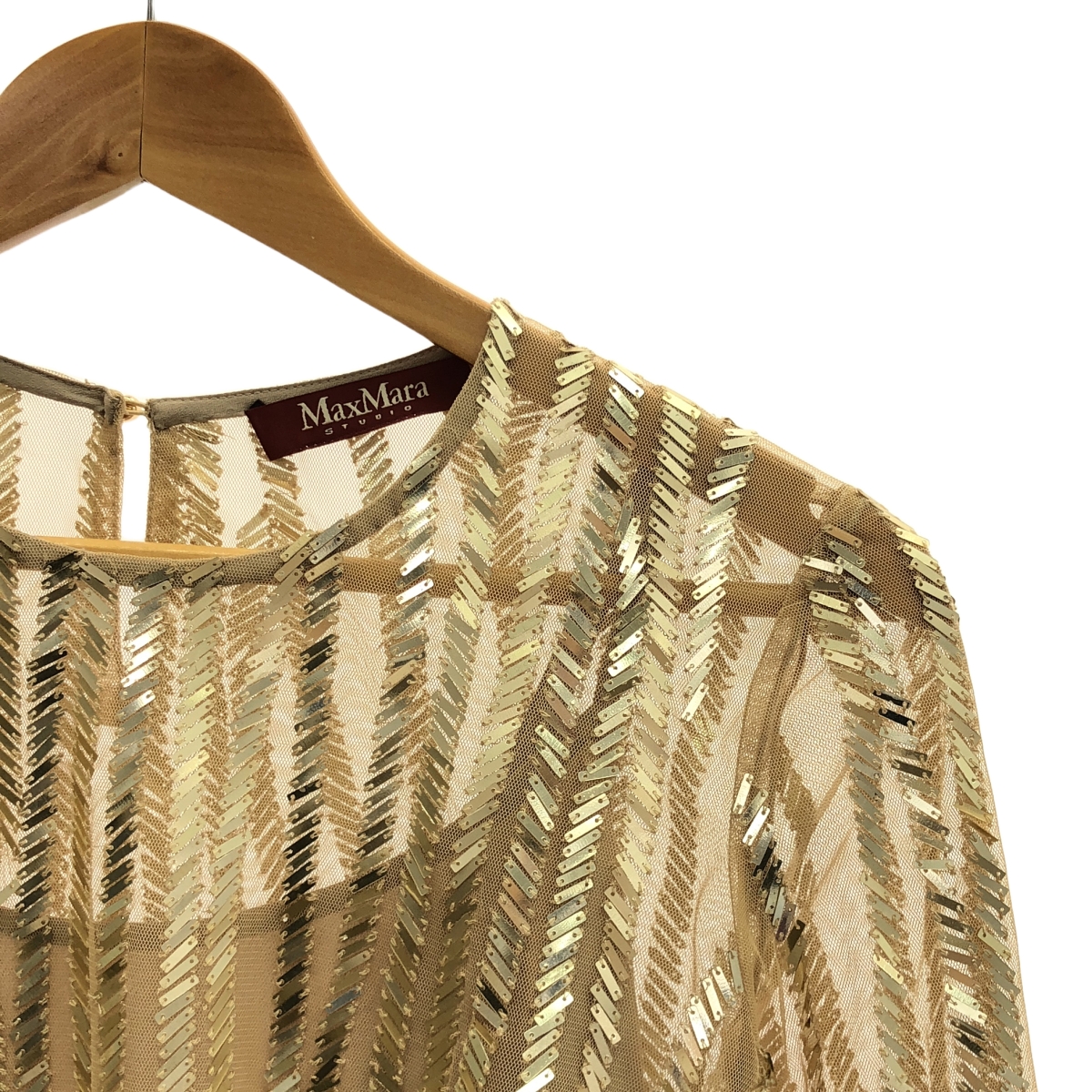 MAX MARA STUDIO / マックスマーラステュディオ スパンコール シースルー ブラウス