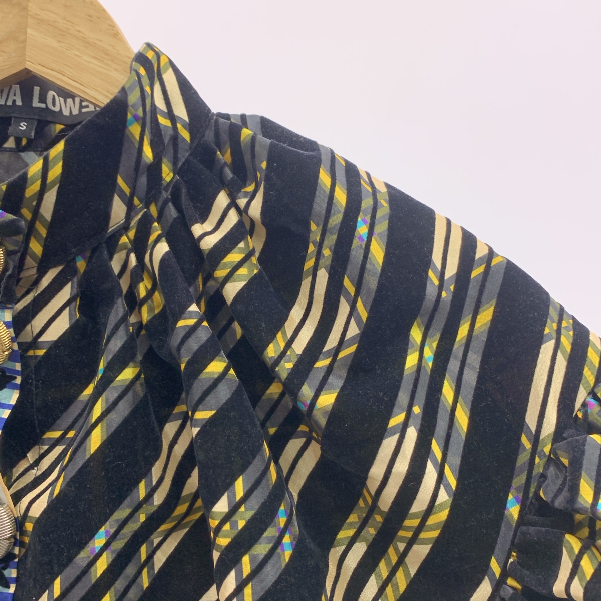 その他 チェック ギャザー ショート丈 シャツ ジャケット