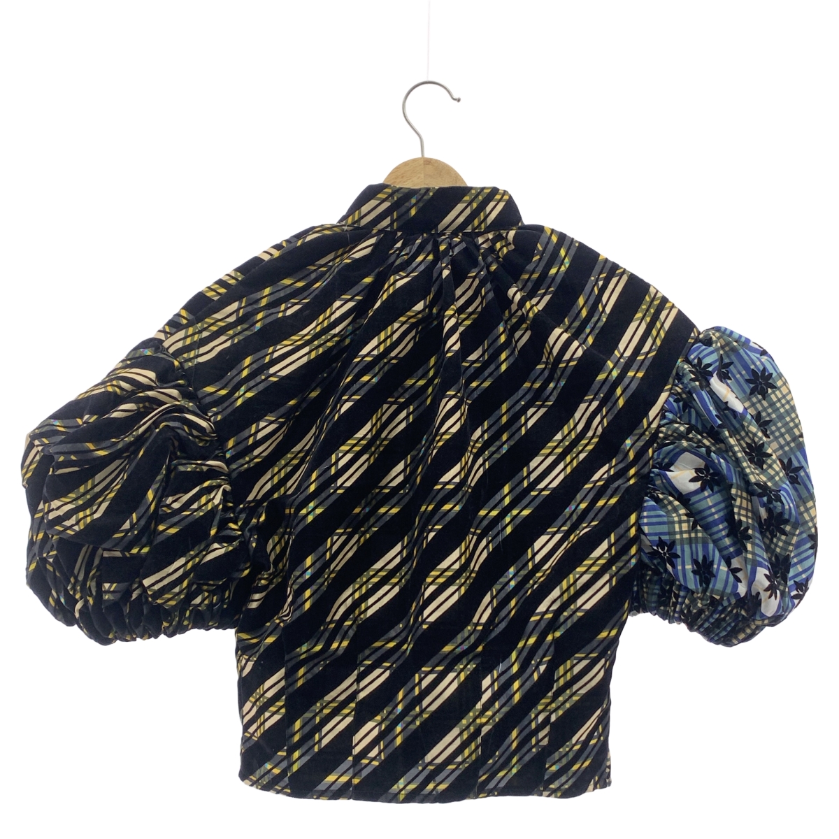 その他 チェック ギャザー ショート丈 シャツ ジャケット