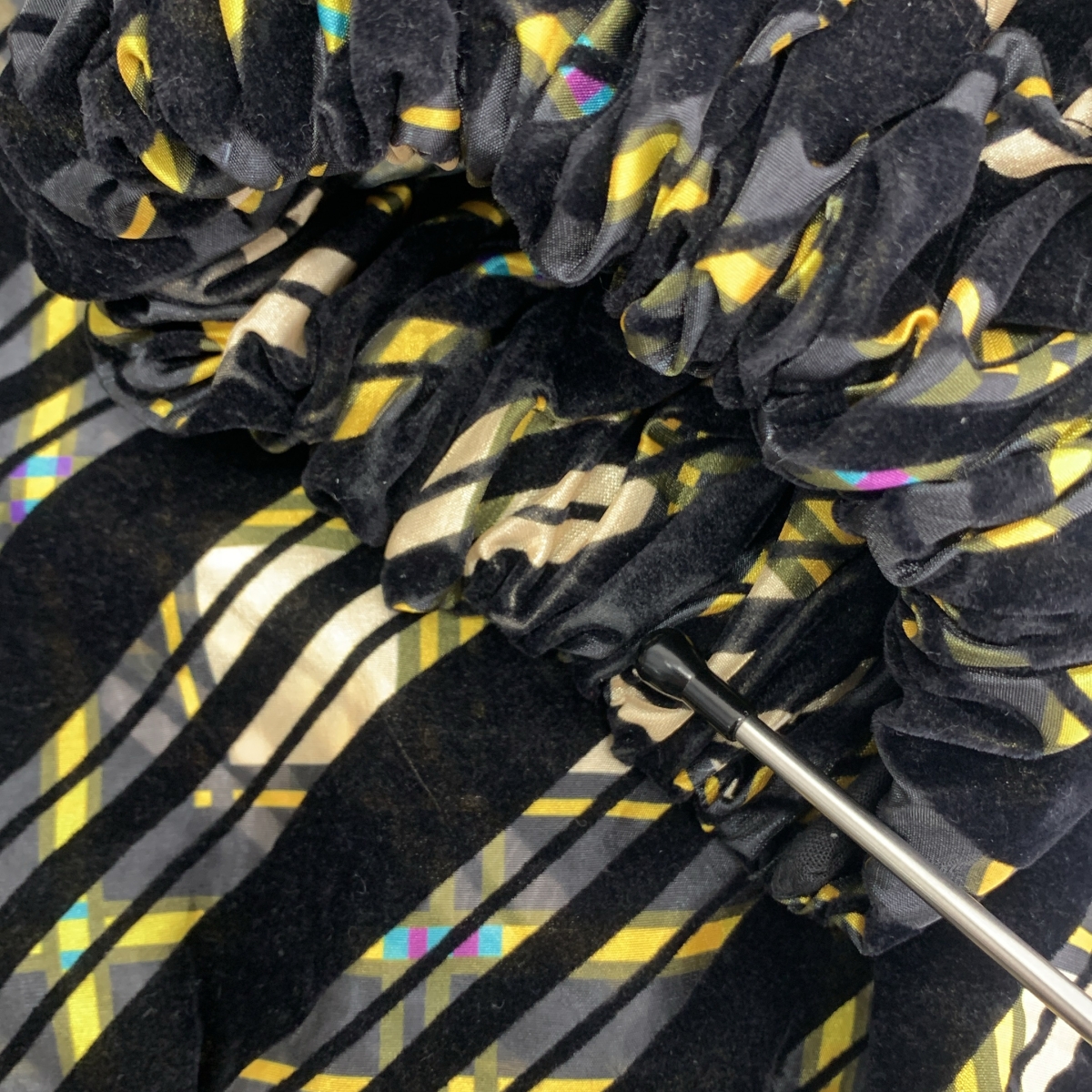 その他 チェック ギャザー ショート丈 シャツ ジャケット