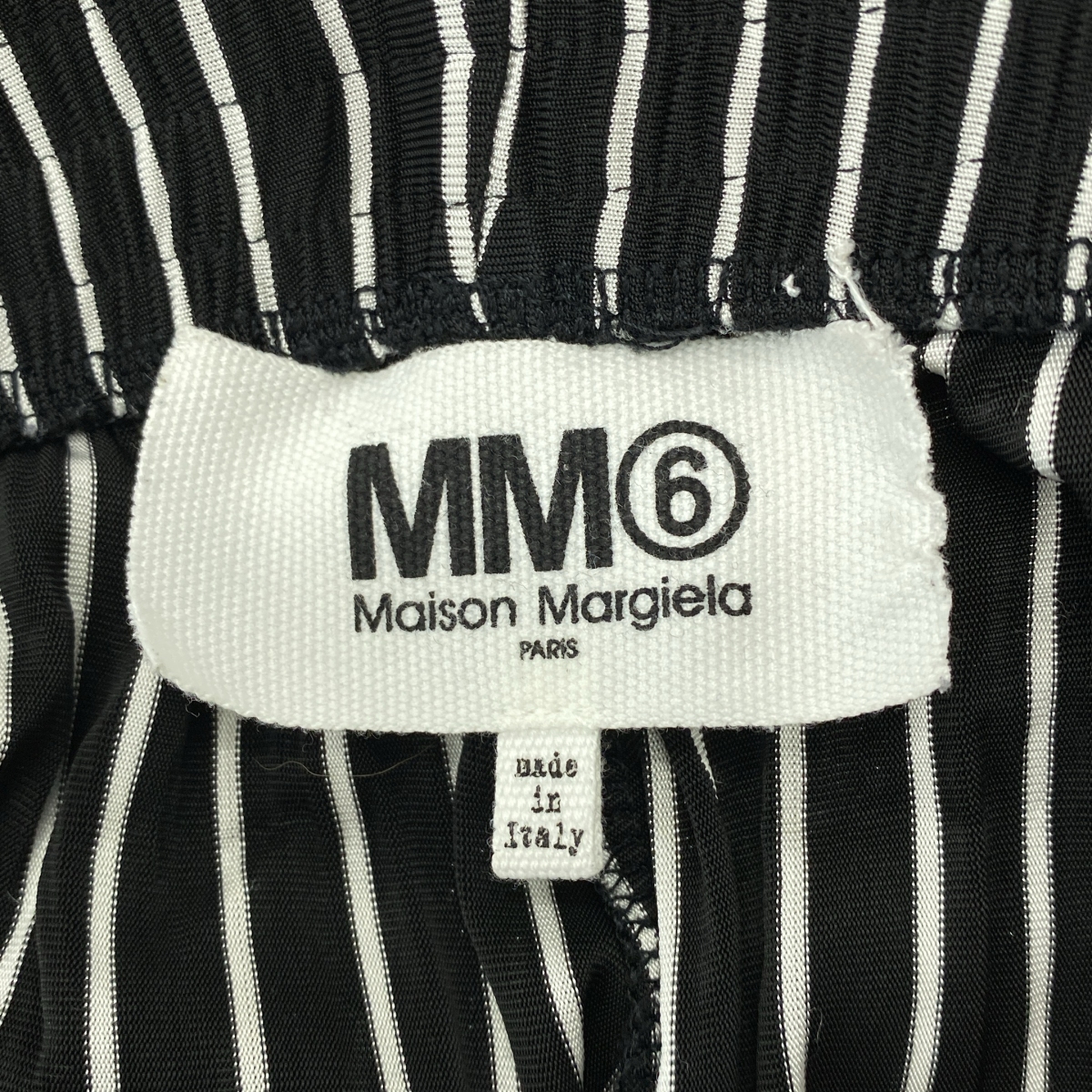 MM6 Maison Margiela / エムエムシックスメゾンマルジェラ レーヨン ストライプ イージーパンツ
