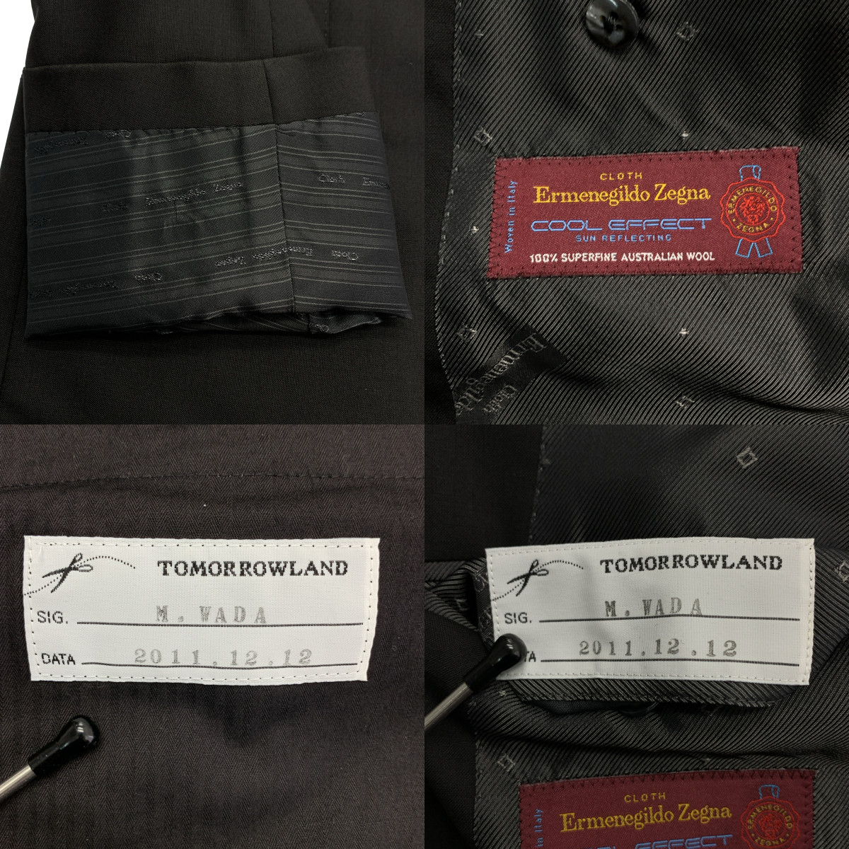 Ermenegildo Zegna / エルメネジルドゼニア × TOMORROWLAND / COOL EFFECT / セットアップ 3B シングルブレスト テーラードジャケット / スラックス パンツ