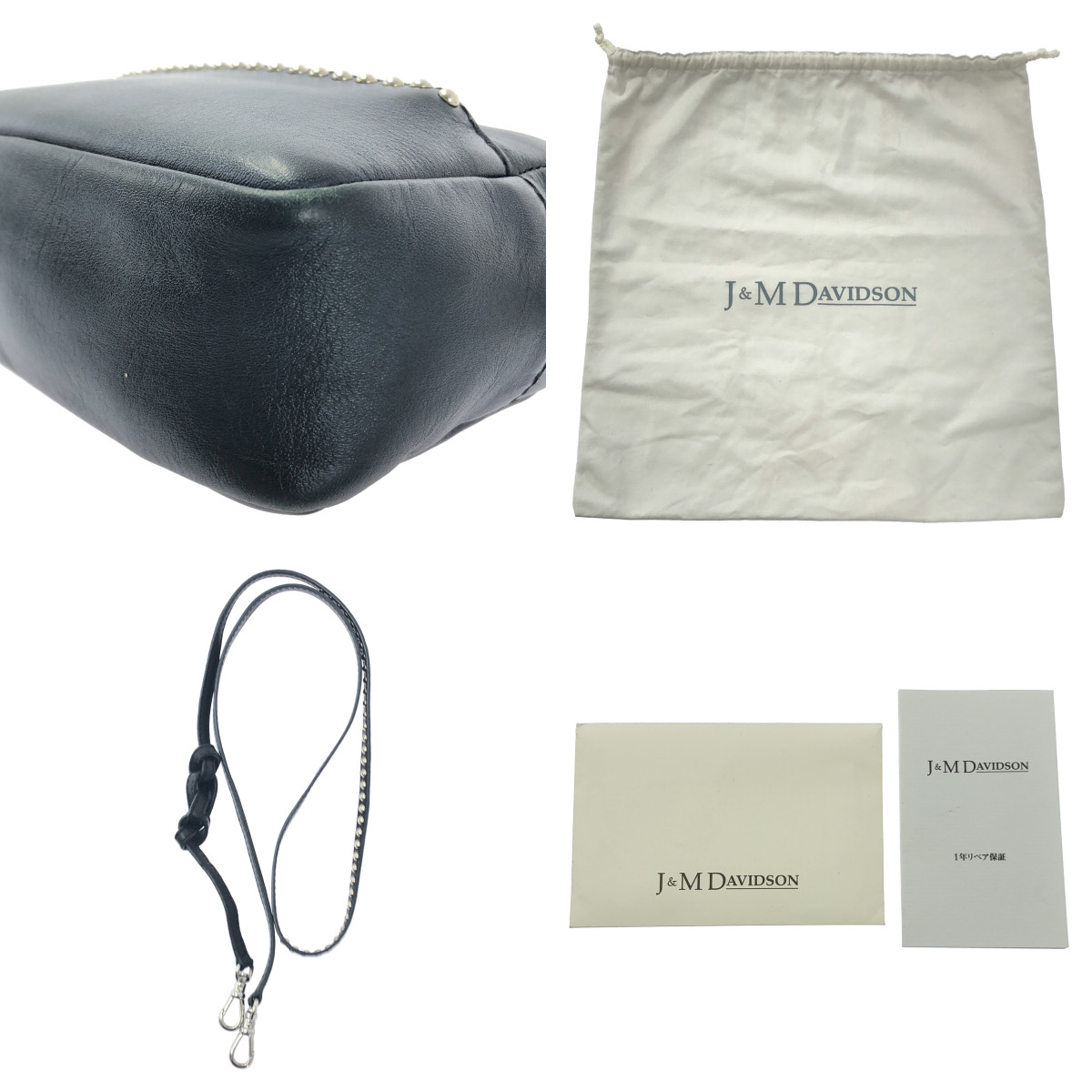 J&M DAVIDSON / ジェイアンドエムデヴィッドソン リップスティック スタッズ ショルダーバッグ