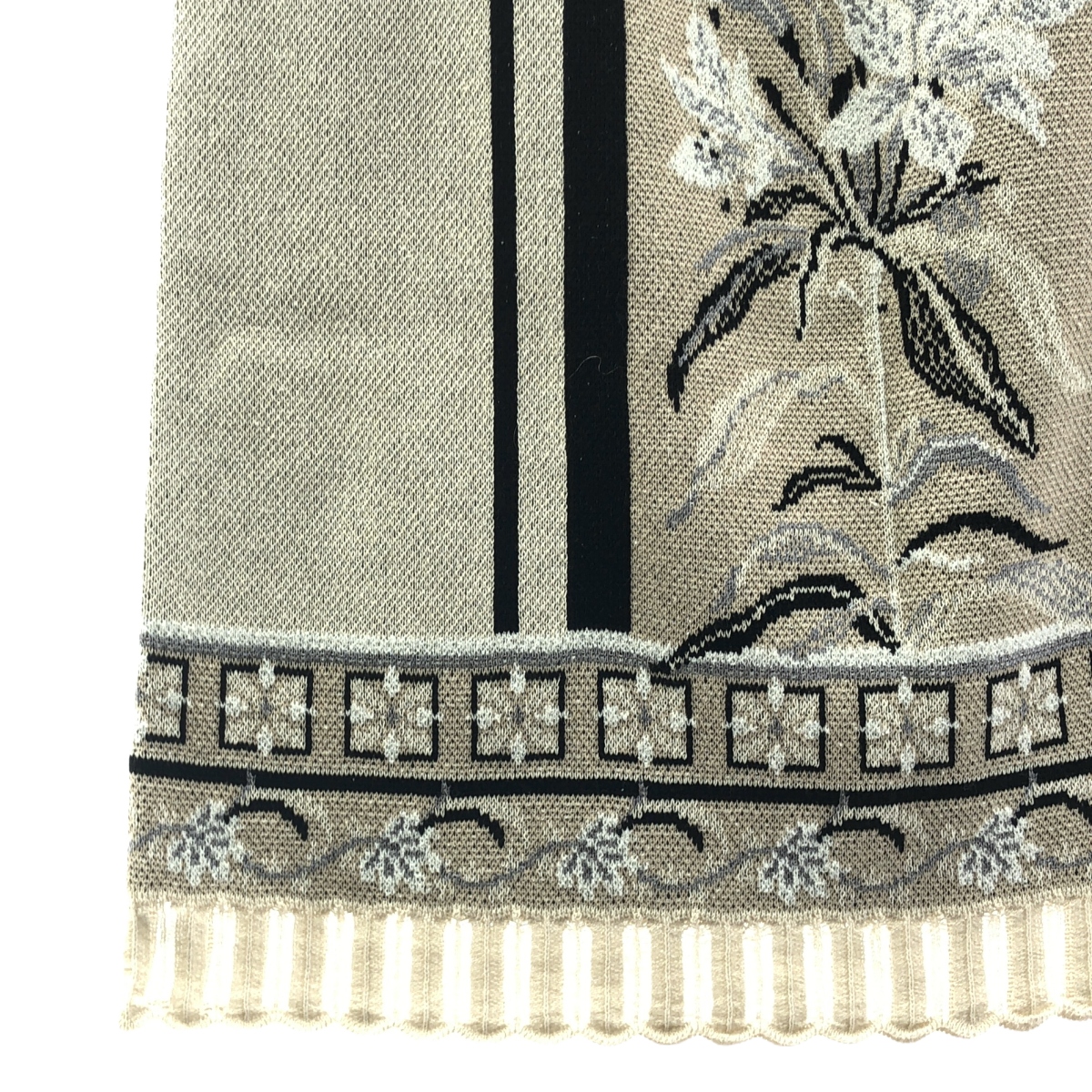 MURRAL / ミューラル コットン ジャガード ニット スカート