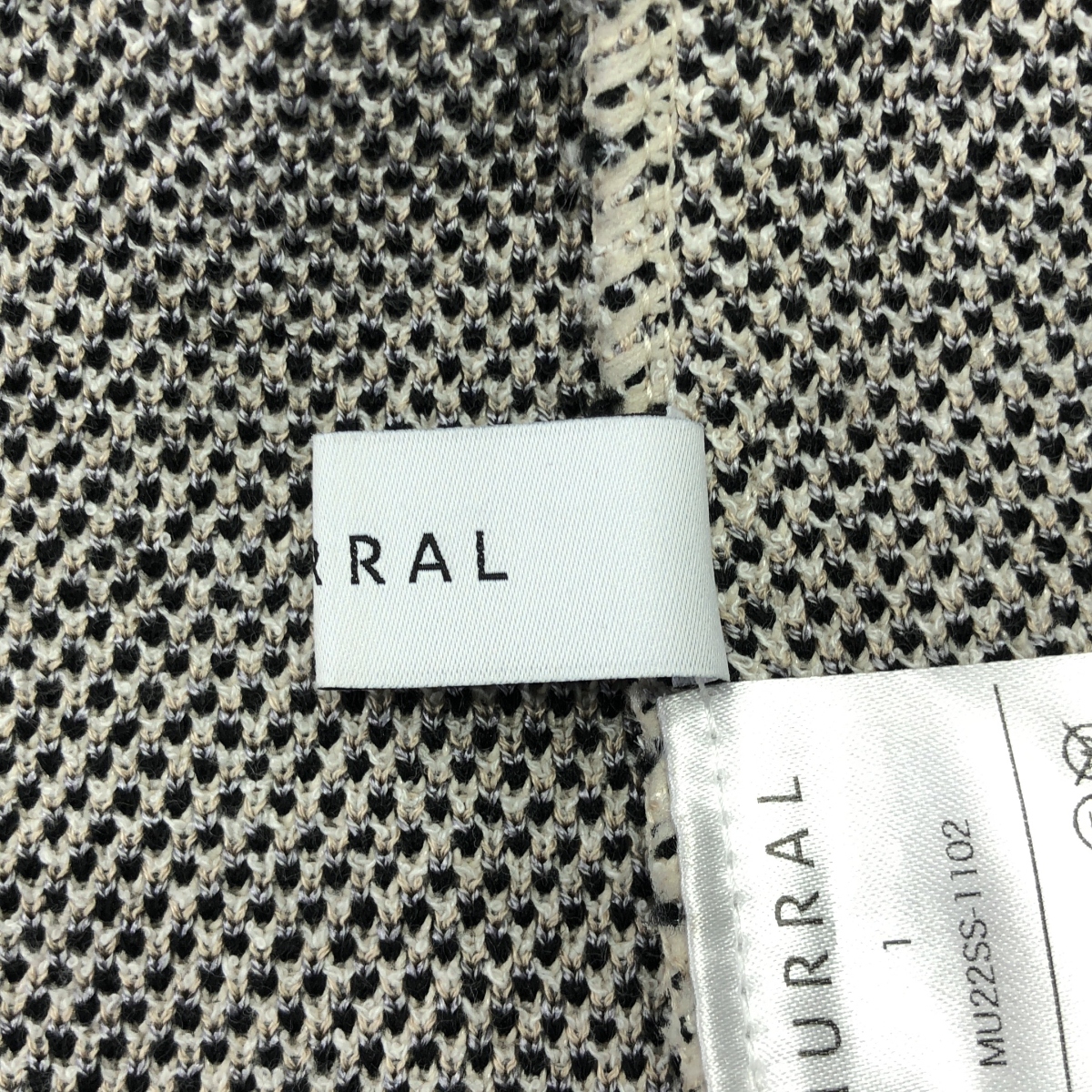 MURRAL / ミューラル コットン ジャガード ニット スカート