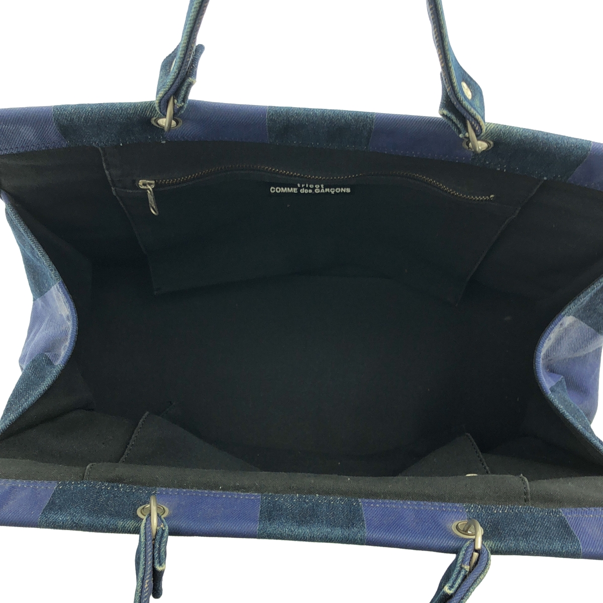 tricot COMME des GARCONS / トリココムデギャルソン ストライプ デニムトートバッグ