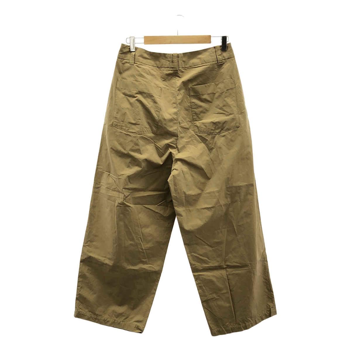 TOMORROWLAND / トゥモローランド コットン シャンブレー 1プリーツ ワイドパンツ