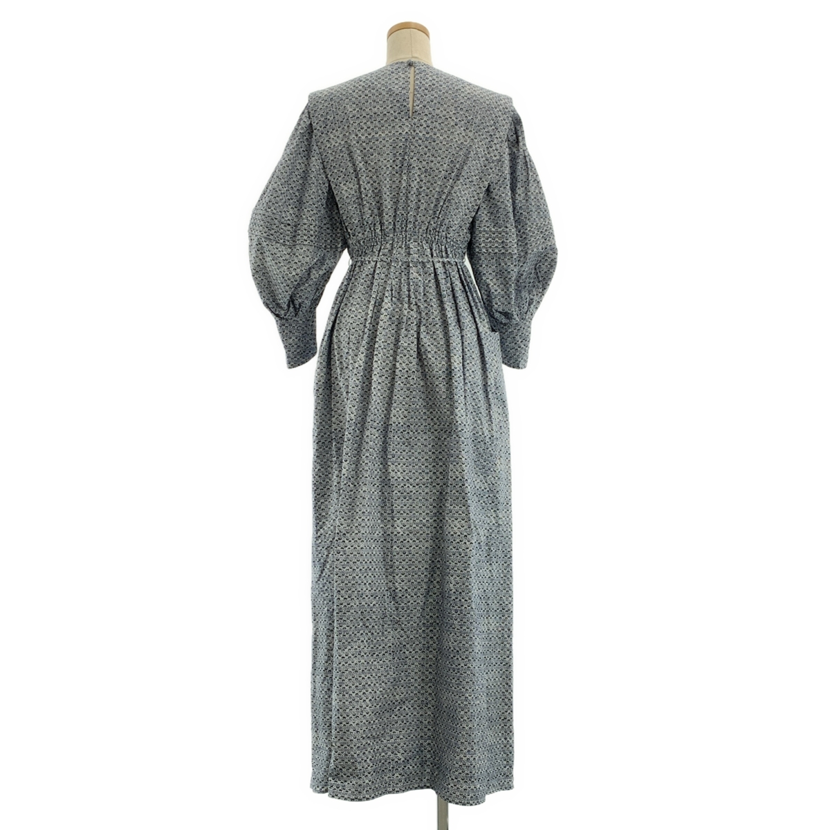 Mame Kurogouchi / マメクロゴウチ Crane Pattern Hand Printed Dress 鶴 総柄 プリント ドレス ワンピース