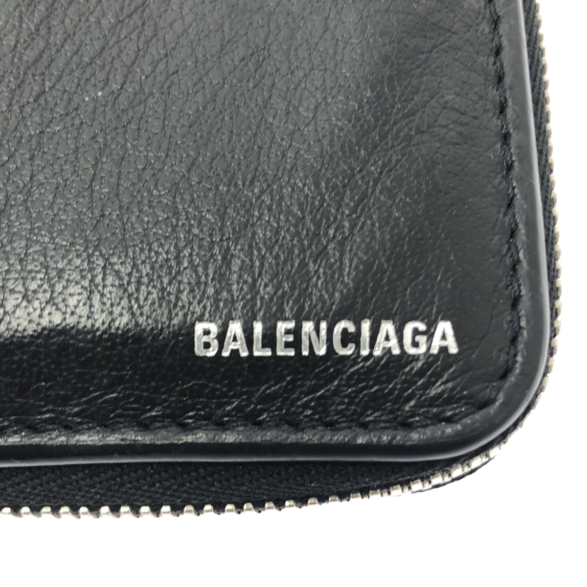 BALENCIAGA / バレンシアガ エブリデイ ウラウンドジップ レザー ウォレット 財布