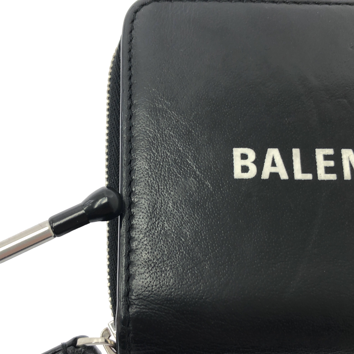 BALENCIAGA / バレンシアガ エブリデイ ウラウンドジップ レザー ウォレット 財布