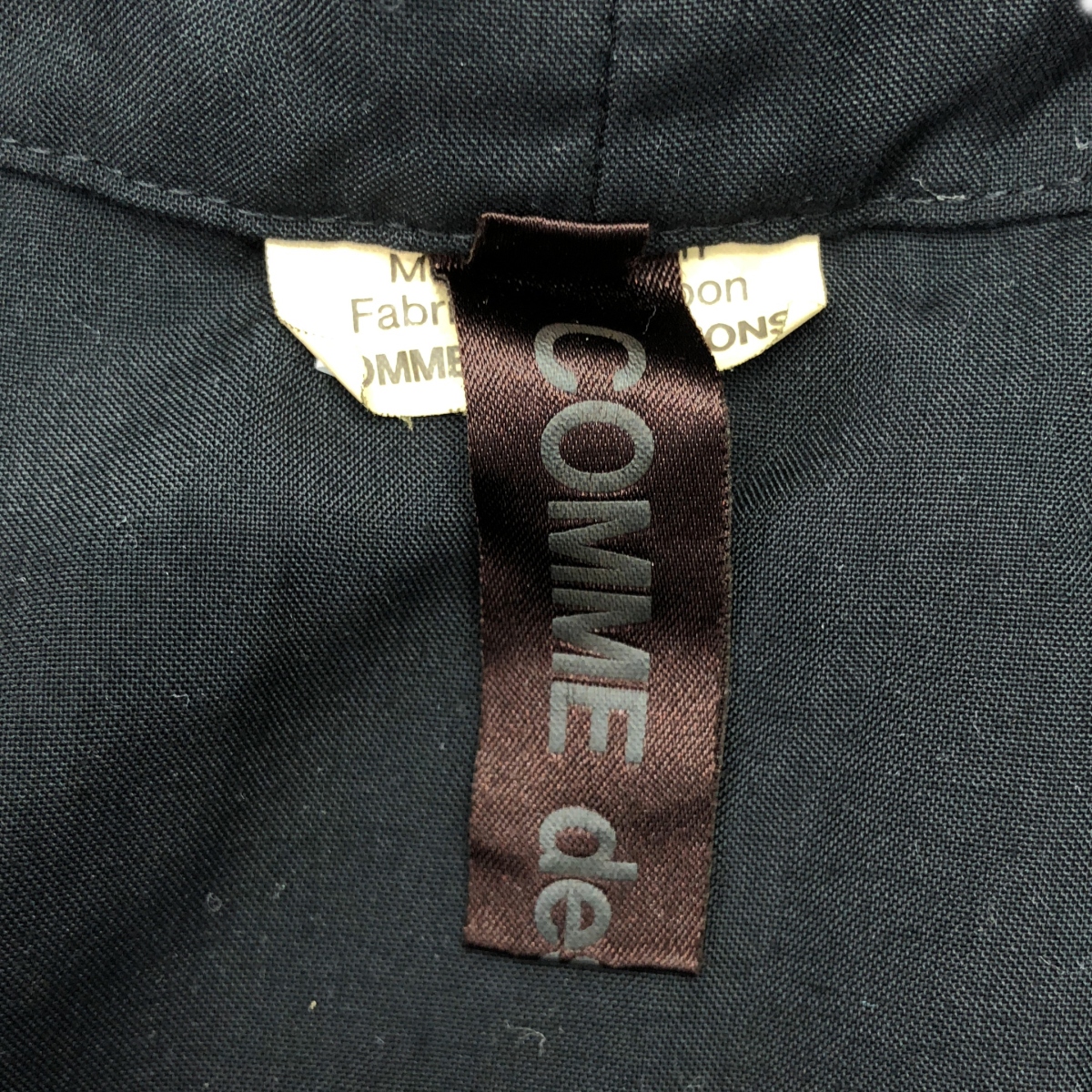 COMME des GARCONS / コムデギャルソン ポリエステル 断ち切り 立体 変形スリーブ ドローストリング ブラウス