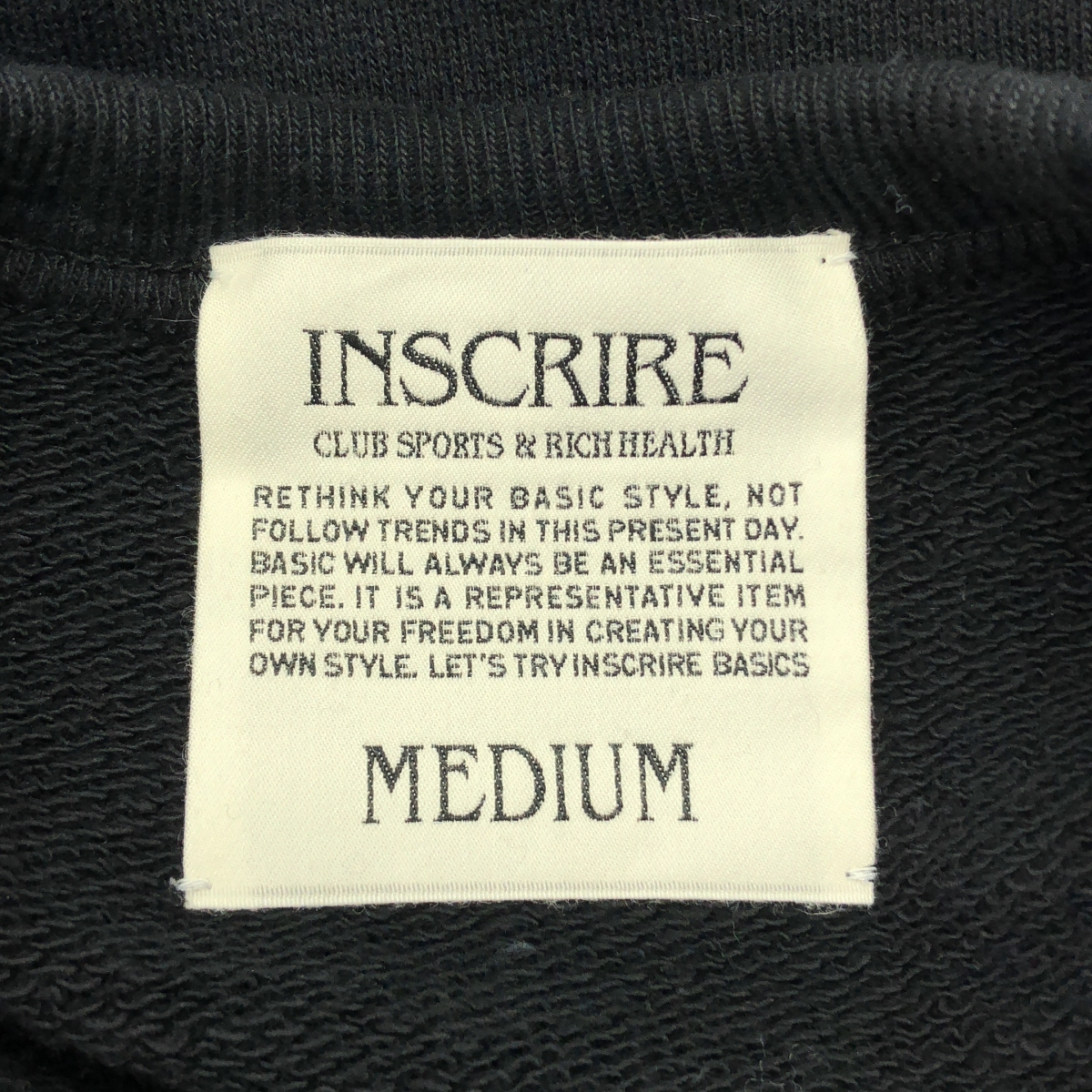 INSCRIRE / アンスクリア Asymmetry Sweat フロッキープリント アシンメトリー オーバーサイズ スウェット